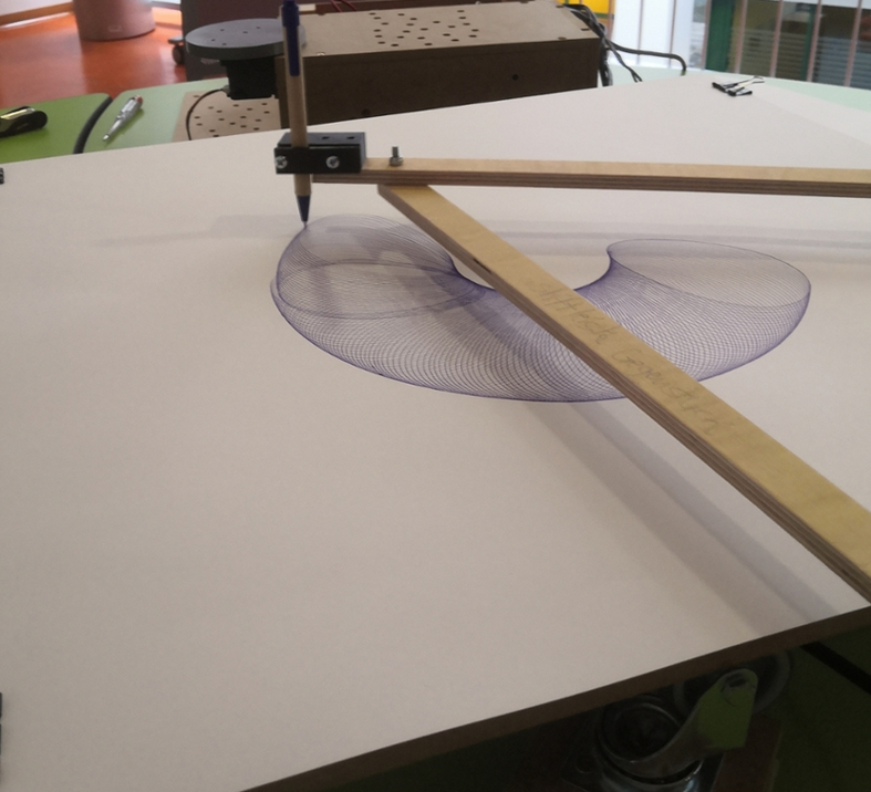 Unsere Zykloidenzeichenmaschine "Zonengabi"