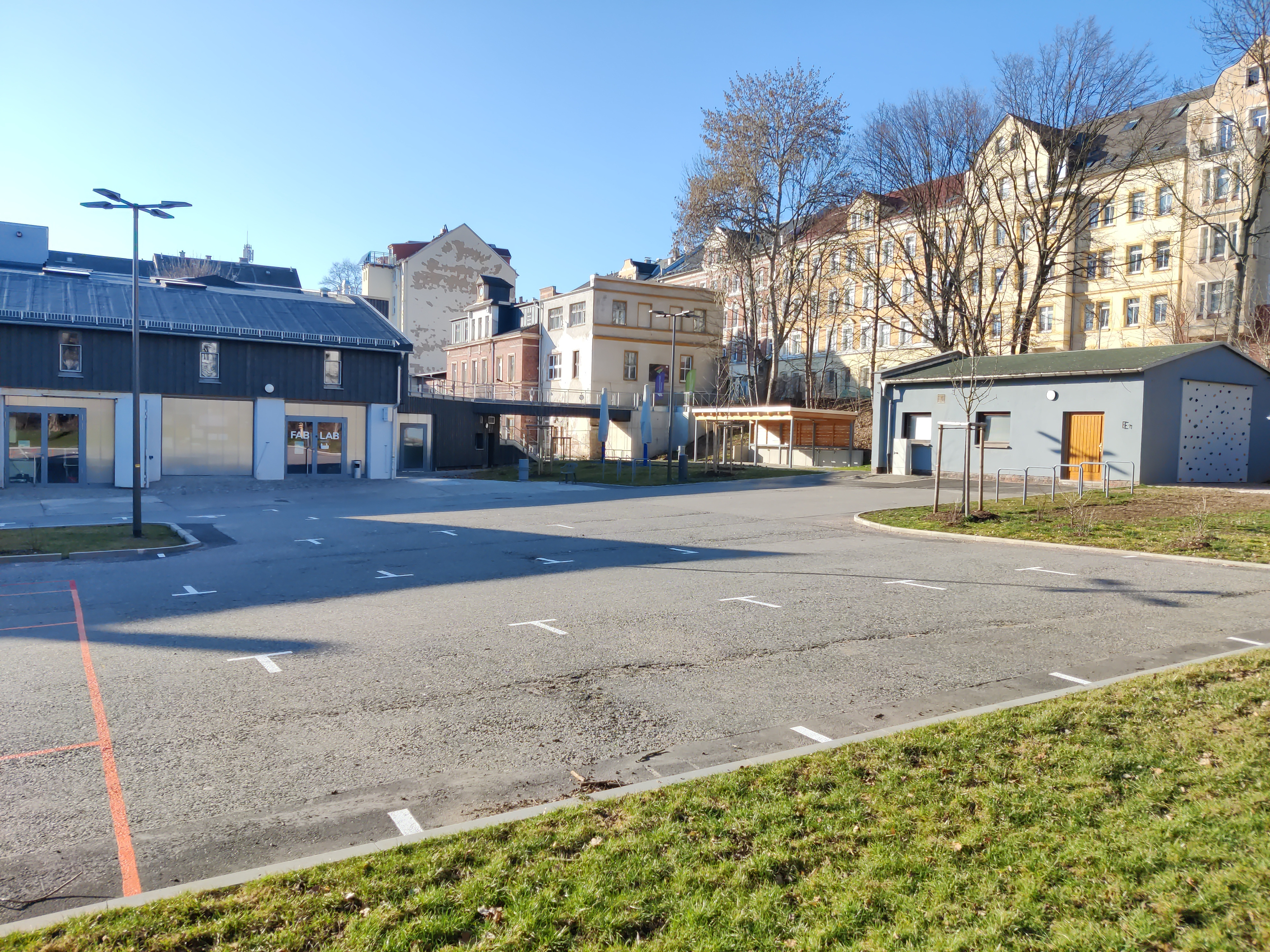 Eventhof: mit Kletterwand!